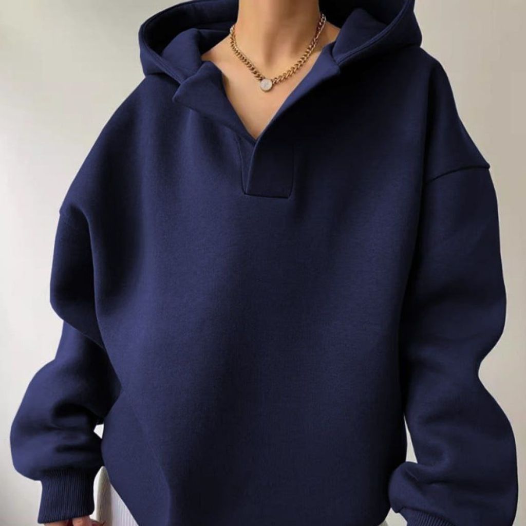 خرید اینترنتی هودی زنانه یقه بلیطی