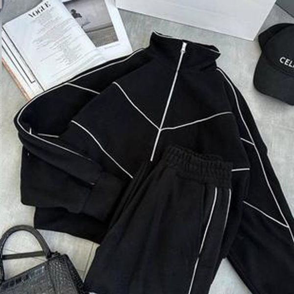 ست بامبر و شلوار بگ اسپورت زنانه