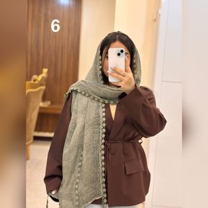 خرید انلاین شال بهاره نخ پنبه دانتل گل سنگشور