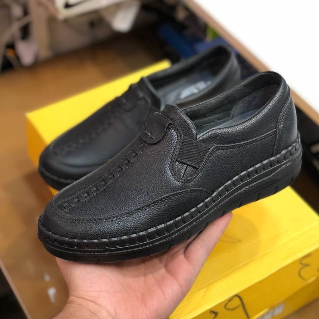 خرید آنلاین کفش چرم طبی زنانه مدل ساناز رنگ مشکی