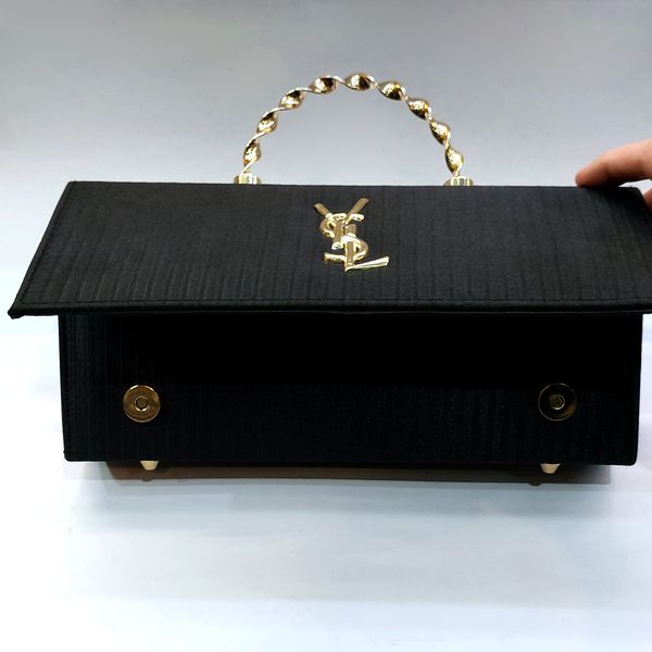 کیف دسته فلزی رودوشی زنانه طرح ایوسن لورن YLS