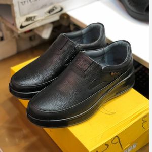 فروش اینترنتی کفش چرم مردانه بی بند تزریق مدل ویستا