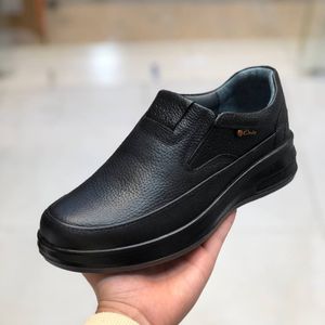 خرید اینترنتی کفش چرم مردانه بی بند تزریق مدل ویستا