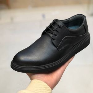 خرید اینترنتی قیمت کفش چرم مردانه مدل مارشال مشکی