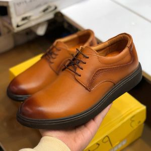 خرید اینترنتی کفش چرم مردانه مدل مارشال عسلی