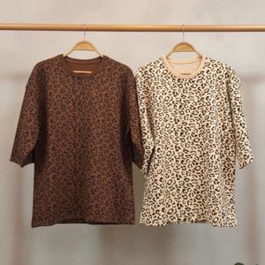 خرید اینترنتی تیشرت باکسی پلنگی