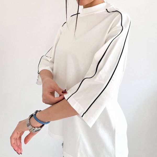 تیشرت باکسی مغزی دوزی