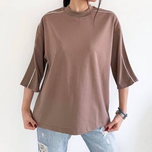 خرید آنلاین تیشرت باکسی مغزی دوزی