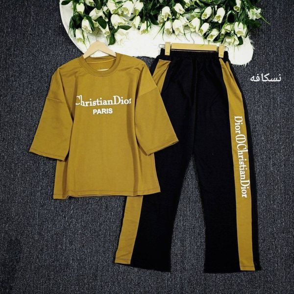 ست تیشرت و شلوار زنانه خانگی دیور