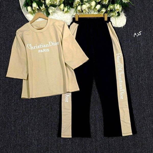 ست تیشرت و شلوار زنانه خانگی دیور