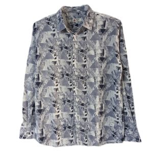 فروش اینترنتی پیراهن مردانه اسپرت نخی طرح دار قواره ازاد