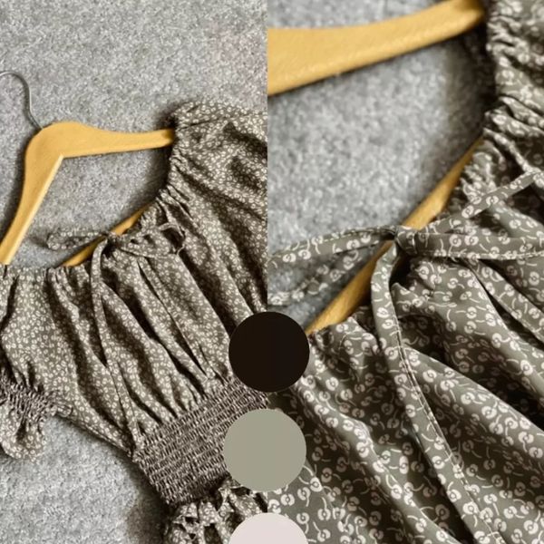 پیراهن کرپ نخ بهاره