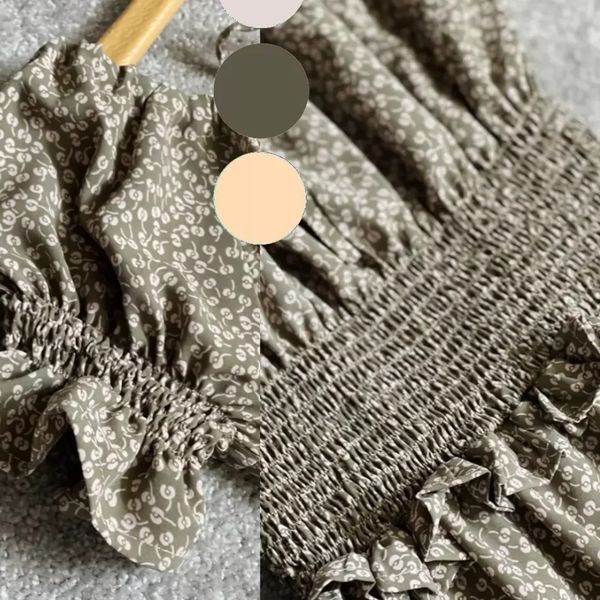 پیراهن کرپ نخ بهاره