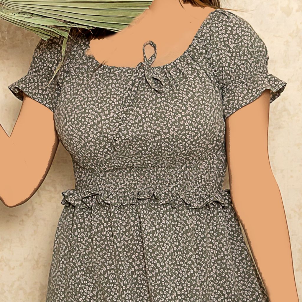 خرید انلاین پیراهن کرپ نخ بهاره