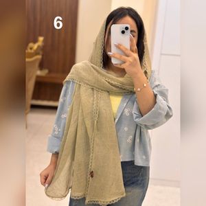 خرید انلاین شال ماهی دور دانتل نخ پنبه