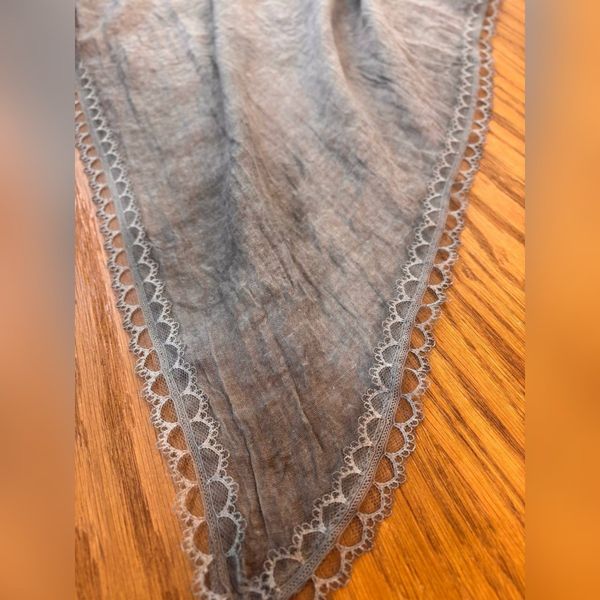 شال ماهی دور دانتل نخ پنبه