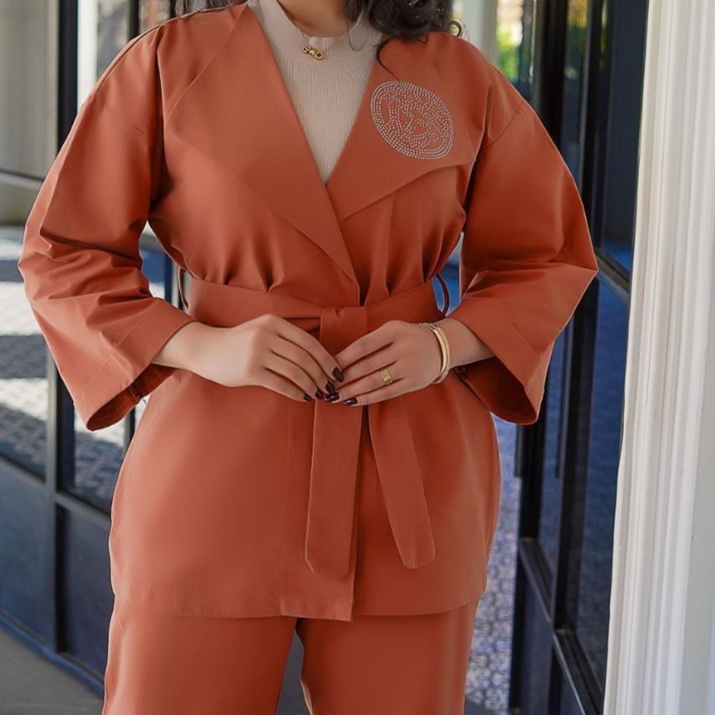 خرید آنلاین ست مانتوکتی و شلوار صبا