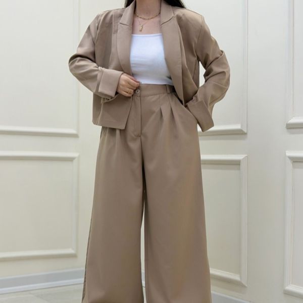 کراپ شلوار آستین پاکتی (مازراتی) ستلند