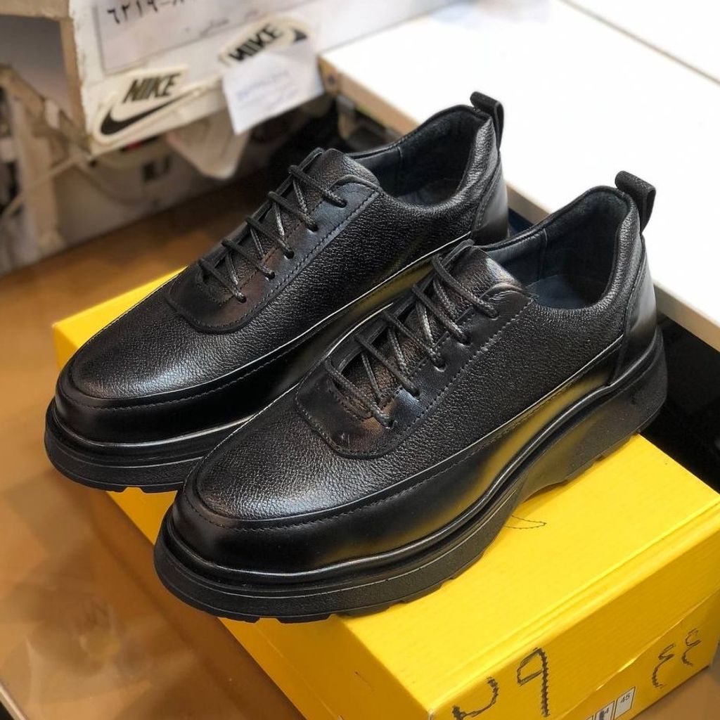 مشخصات کفش چرم لژدار مردانه مدل لویز مشکی