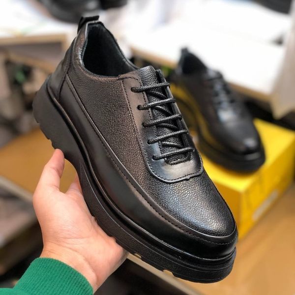 کفش چرم لژدار مردانه مدل لویز مشکی