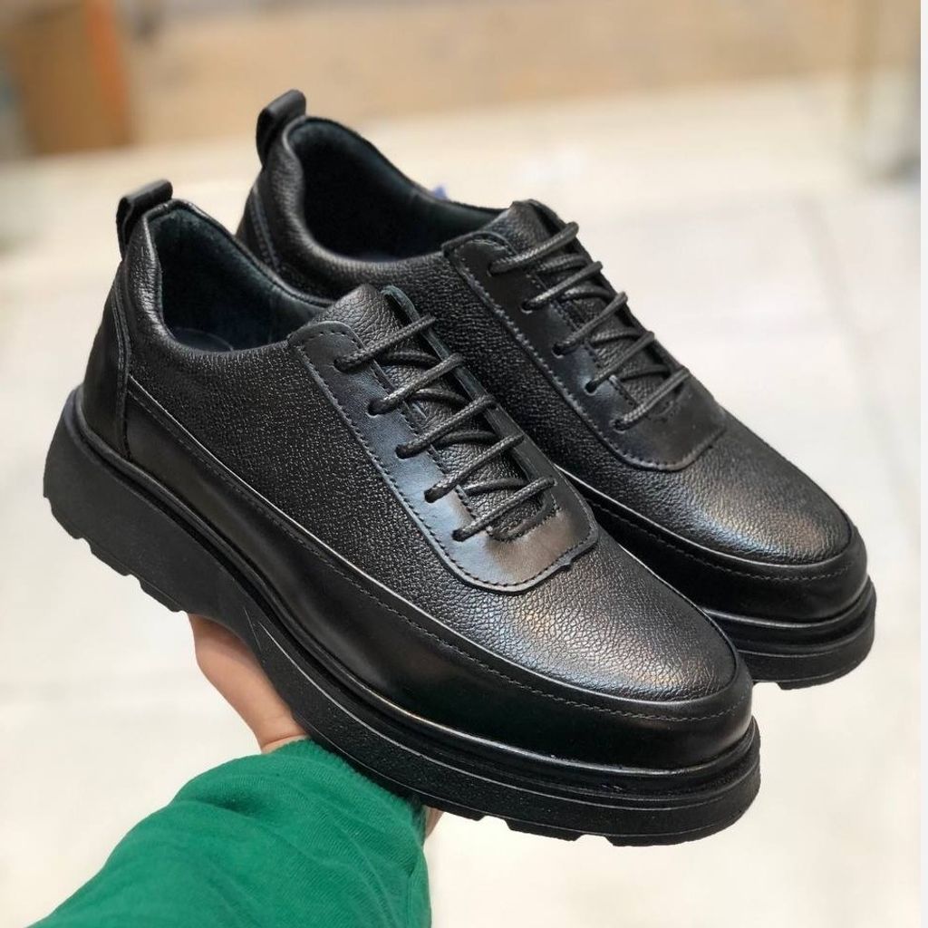 خرید انلاین کفش چرم لژدار مردانه مدل لویز مشکی