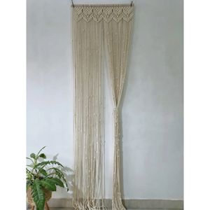 پرده مکرومه بافی مدرن ارسال رایگان مدل ارکیده