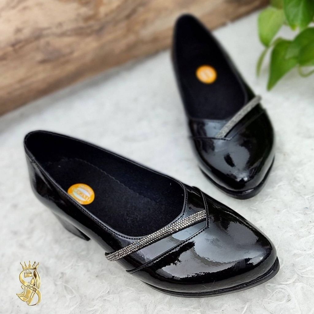 خرید اینترنتی کفش مجلسی زنانه دخترانه ورنی زیره پیو شرکتی سبک نرم