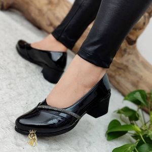 قیمت ارزان کفش مجلسی زنانه دخترانه ورنی زیره پیو شرکتی سبک نرم