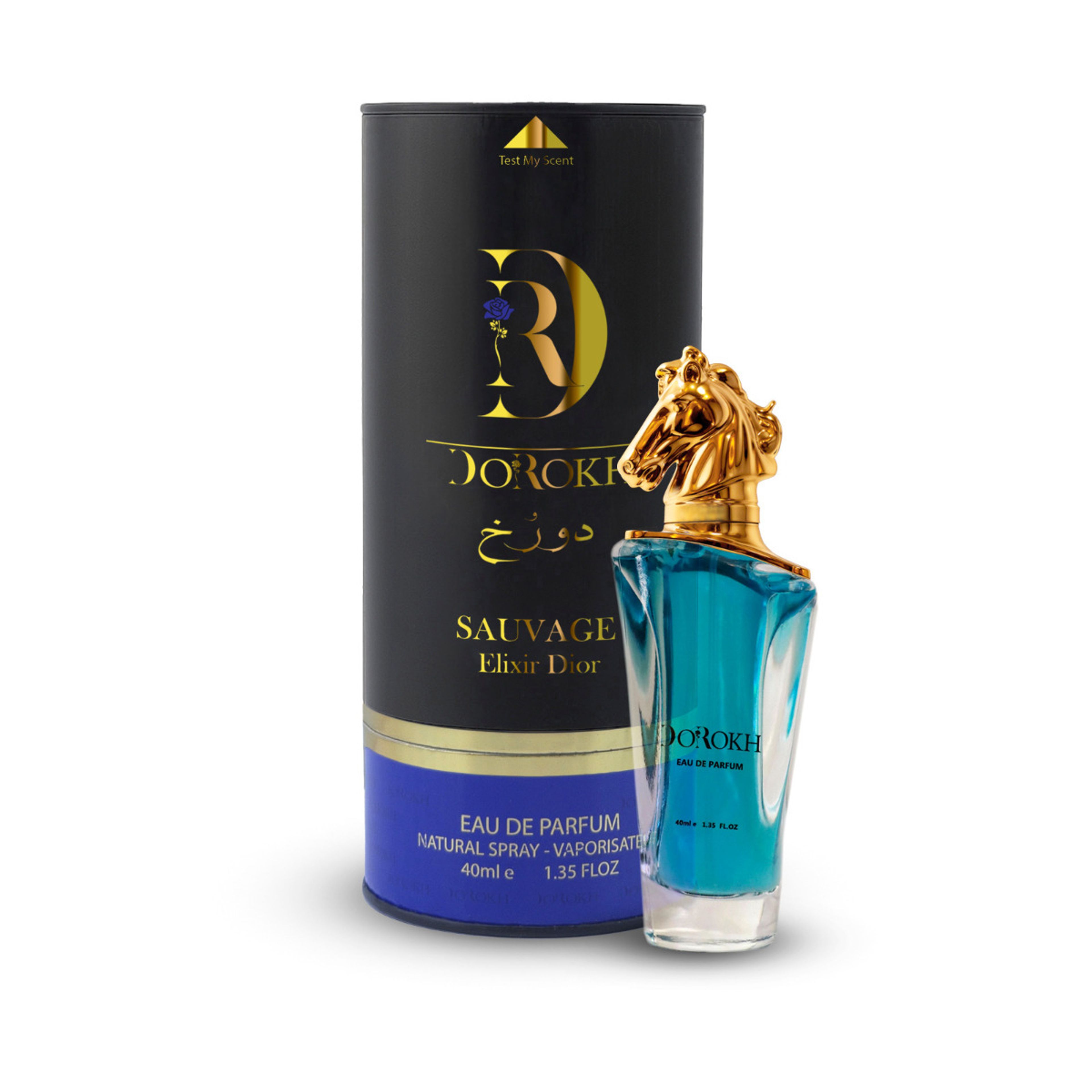 قیمت ارزان ادوپرفیوم دورخ مدل ساواچ الکسیر Sauvage حجم 40 میلی + ده میل عطر جیبی هدیه