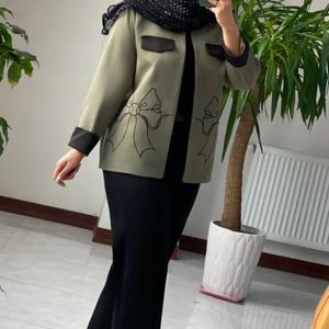 قیمت ارزان کت مزونی پاپیون  ربا