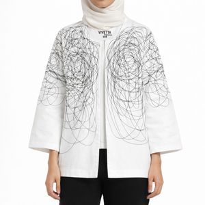 خرید انلاین کت کتان زنانه لاین آرت 044