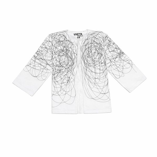 کت کتان زنانه لاین آرت 044