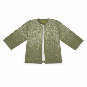 کت کتان زنانه لاین آرت 043