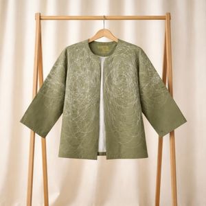 قیمت کت کتان زنانه لاین آرت 043