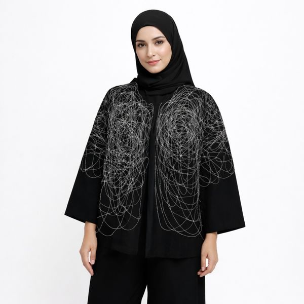 کت کتان زنانه لاین آرت 042