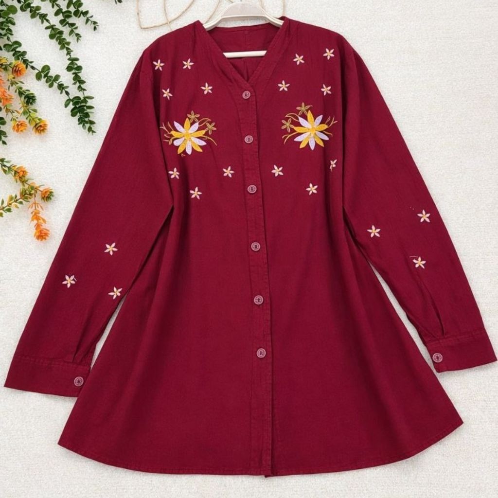 خرید اینترنتی مانتو الیاف بابونه