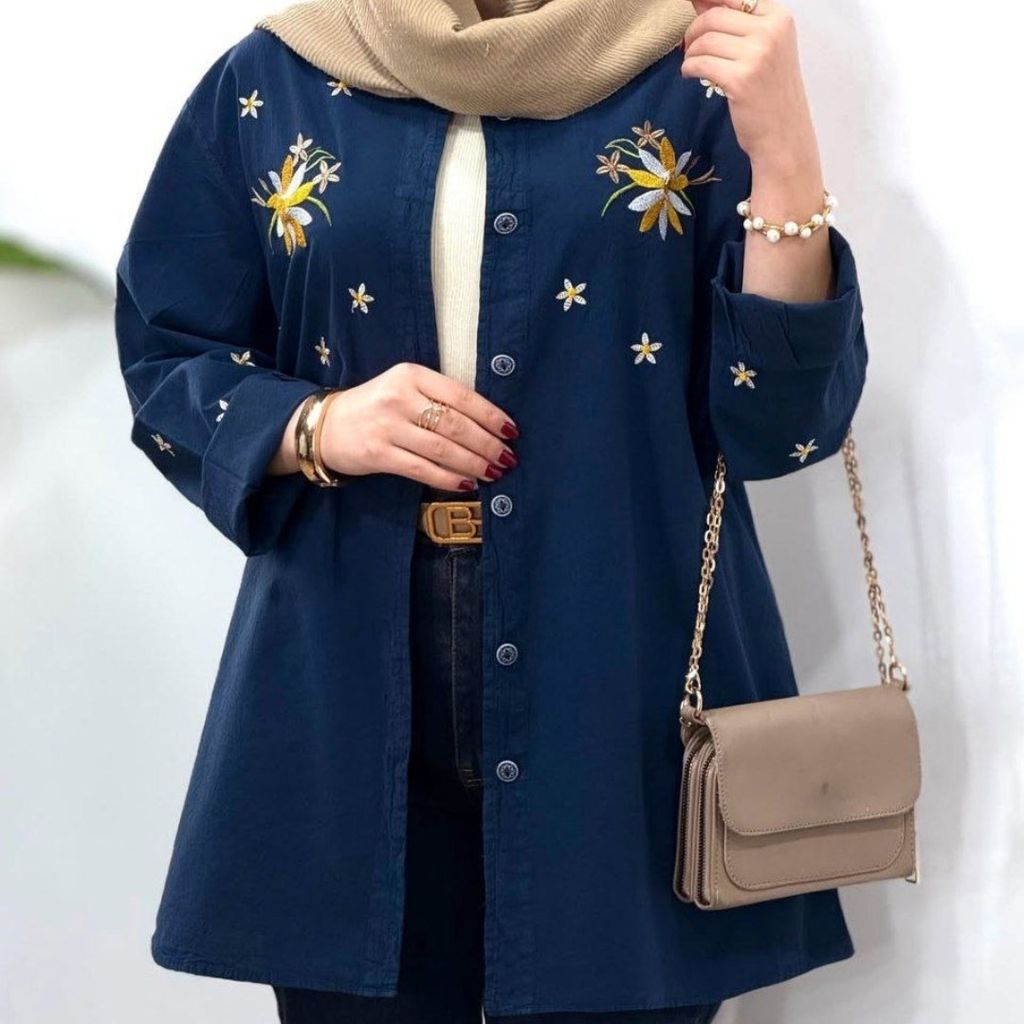 خرید آنلاین مانتو الیاف بابونه