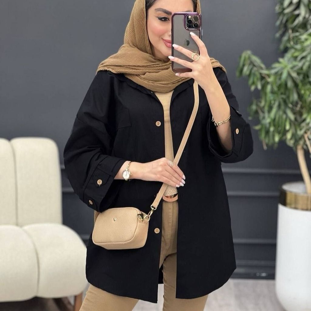 خرید آنلاین مانتو آستین فلشی