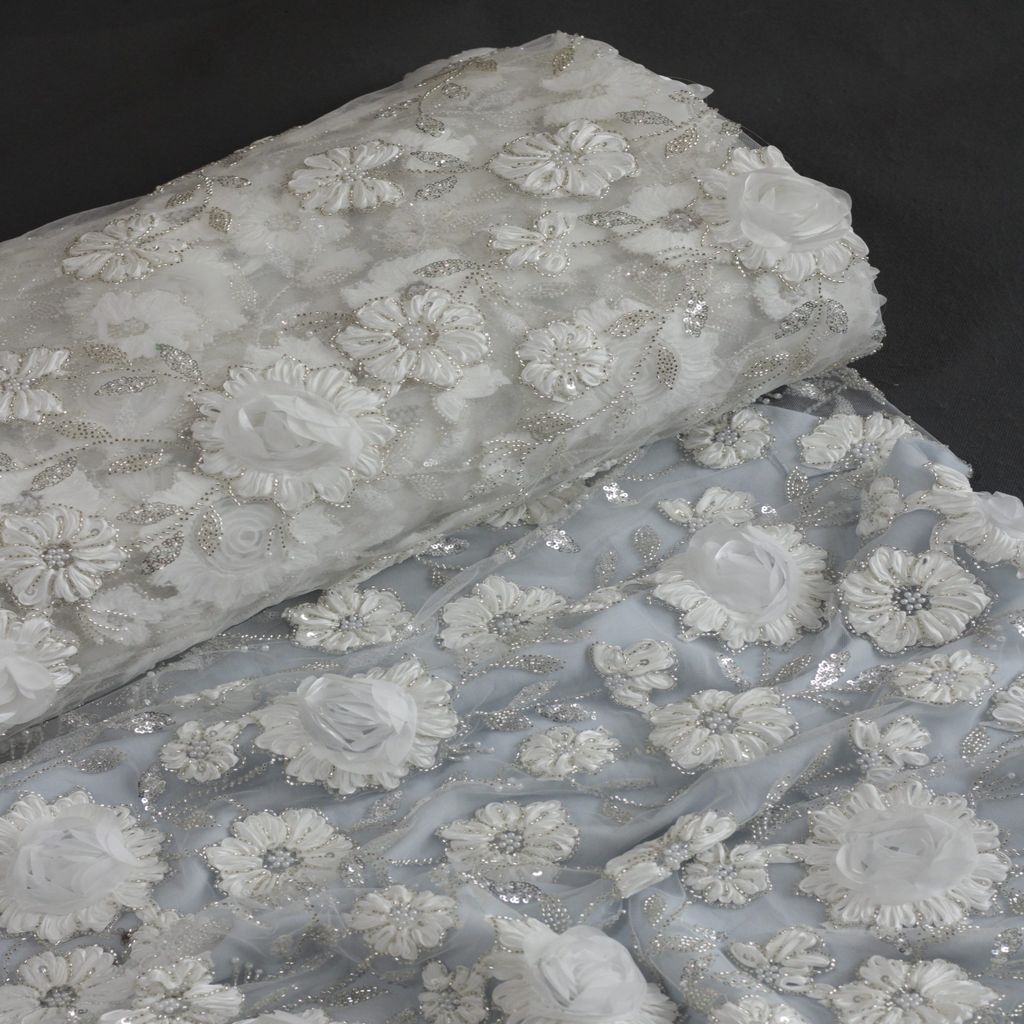 خرید اینترنتی قیمت پارچه دانتل رباندوزی 1240