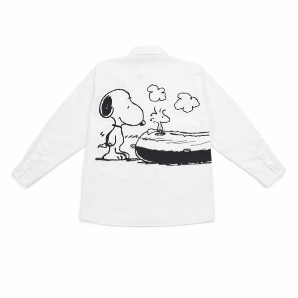 شومیز زنانه سفید مینیمال طرح کارتونی 021