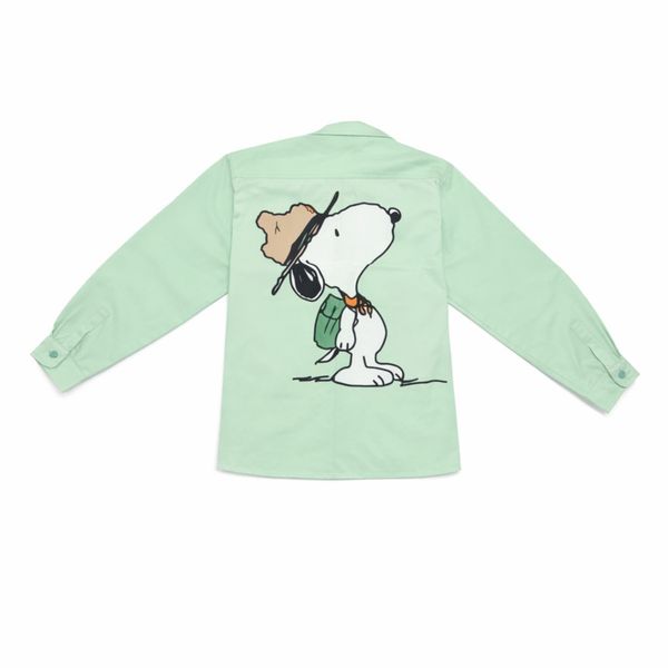 شومیز زنانه سبز مینیمال طرح کارتونی 022