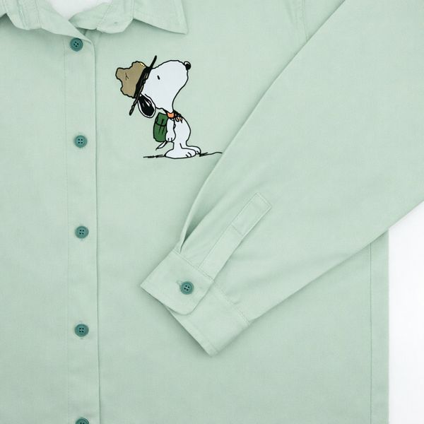 شومیز زنانه سبز مینیمال طرح کارتونی 022