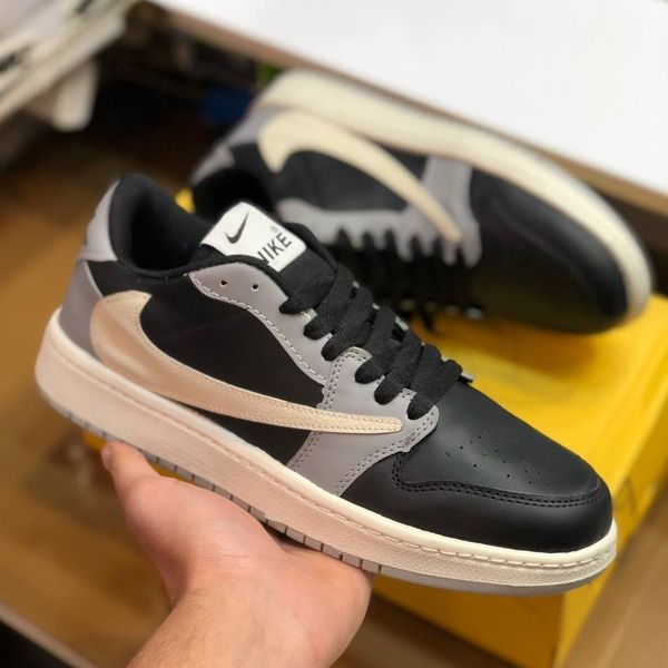 کفش نایک تراویس مردانه رنگ مشکی طوسی