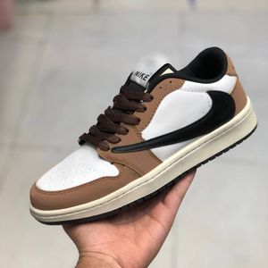 خرید اینترنتی کفش نایک تراویس مردانه رنگ قهوه ای 