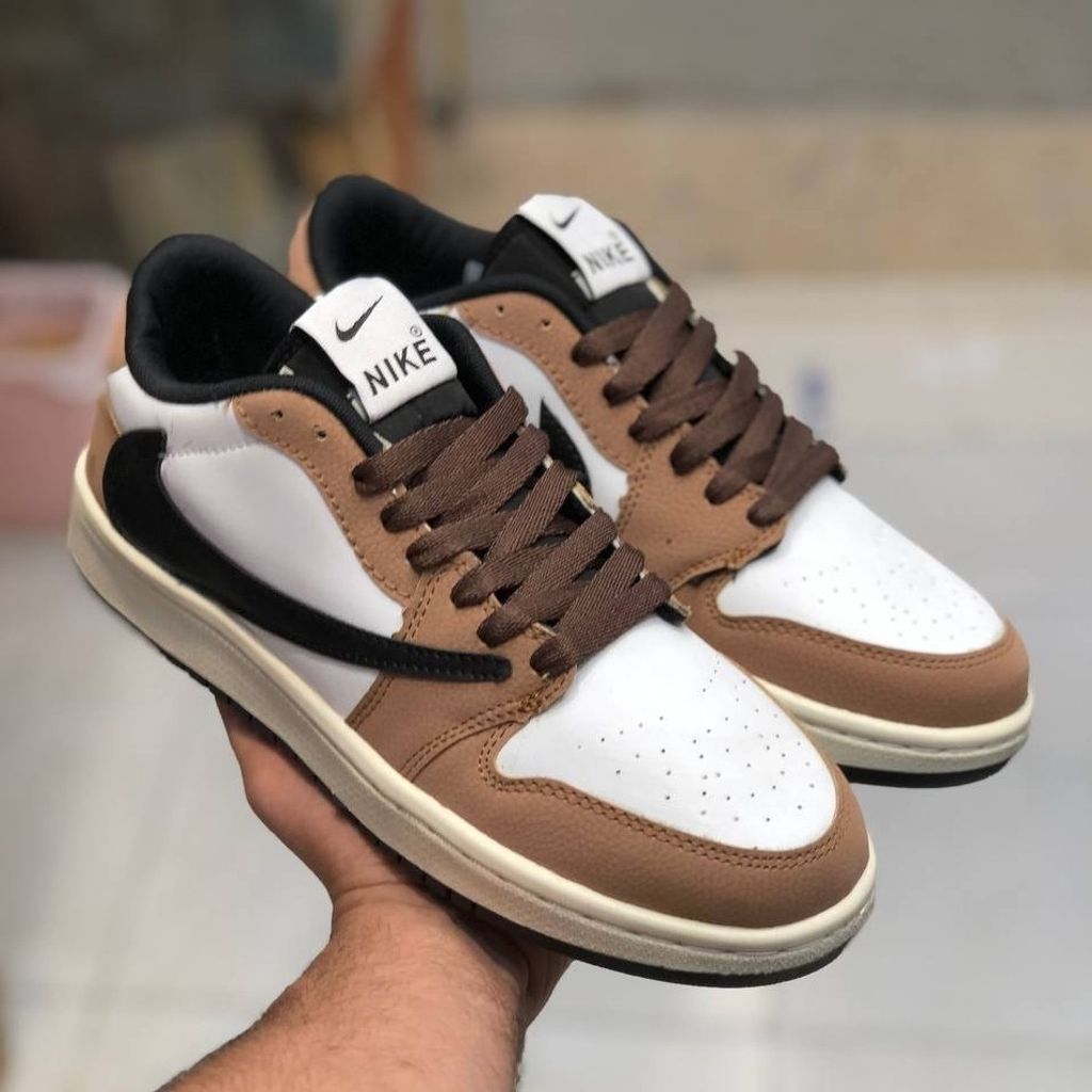 مشخصات کفش نایک تراویس مردانه رنگ قهوه ای 