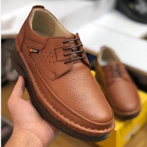 قیمت کفش چرم مردانه کلارک زیره پرفکت عسلی 