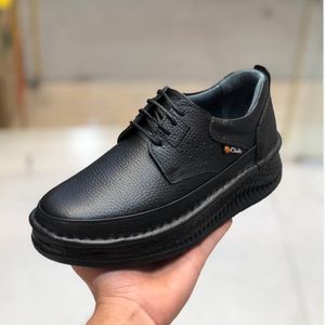 خرید اینترنتی کفش چرم مردانه کلارک زیره پرفکت مشکی 