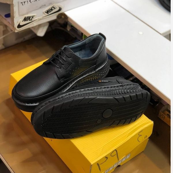 کفش چرم مردانه کلارک زیره پرفکت مشکی