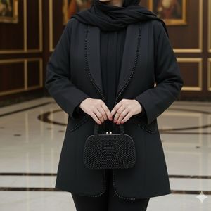 ماننو کتی کریستال دوزی مدل آبان مشکی