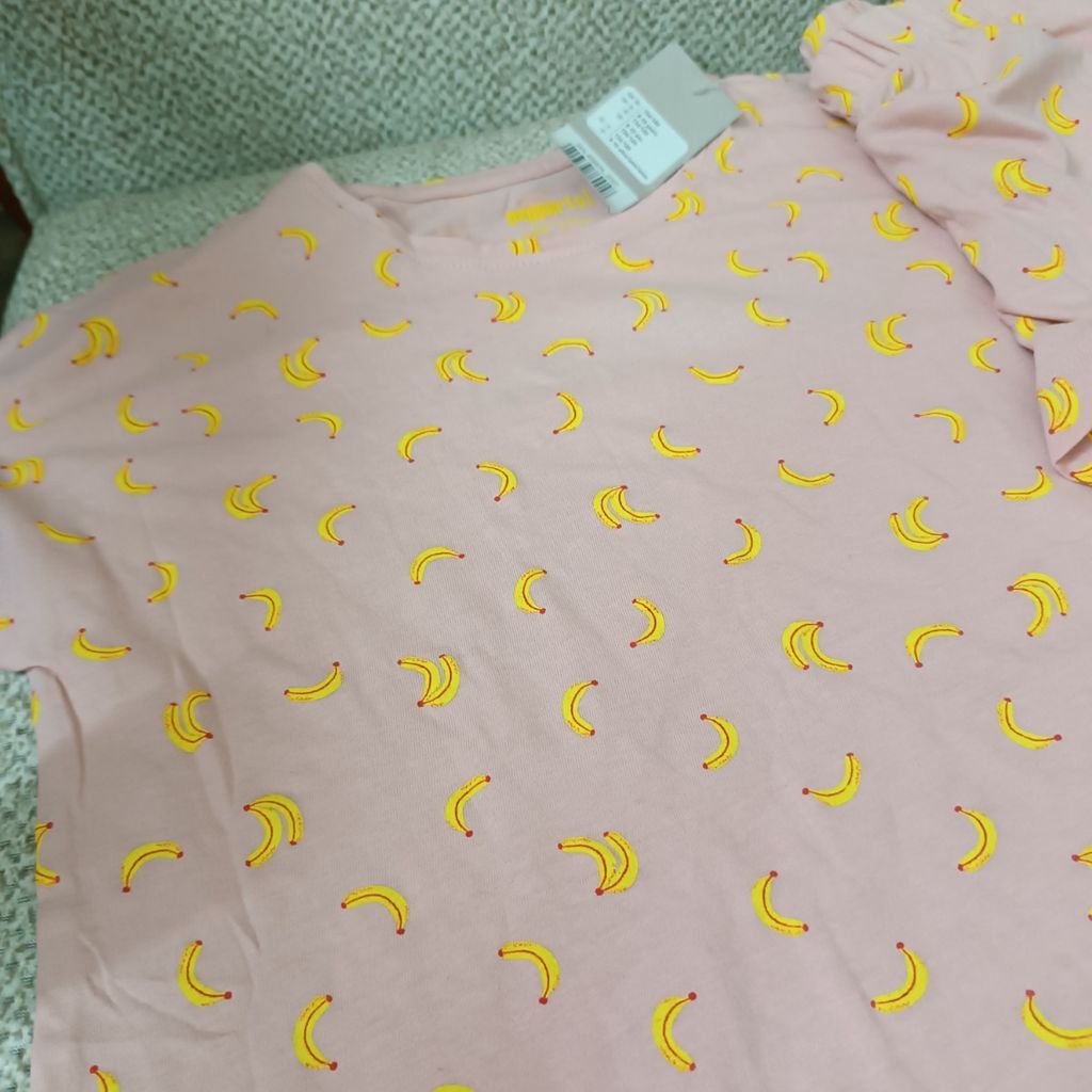 فروش اینترنتی ست راحتی نخ پنبه طرح موز وارداتی